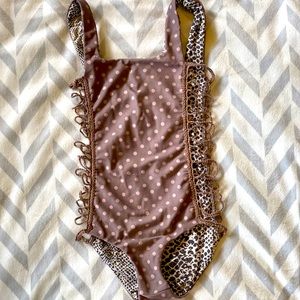 Acacia HONEY Puka Bordeaux One-piece, polka dot, P